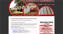 Desktop Screenshot of orovilleproducts.com
